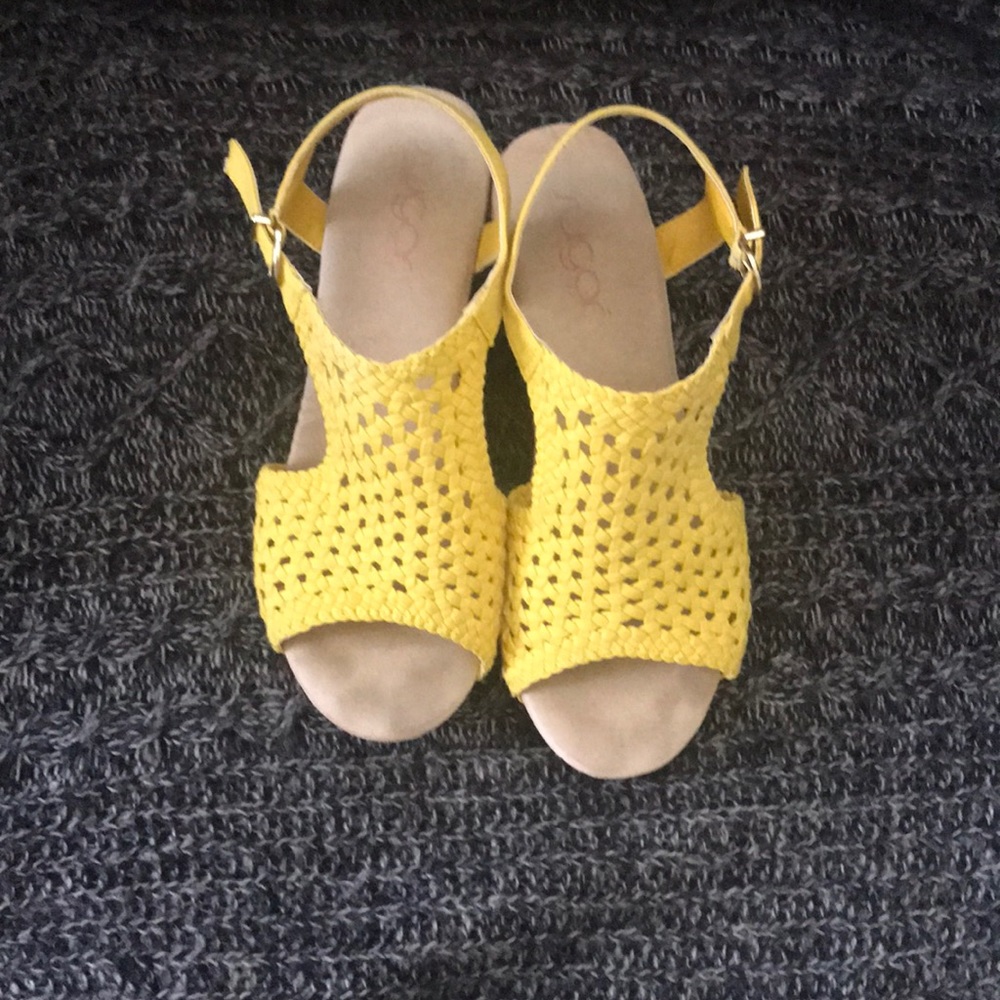 Yellow sandals